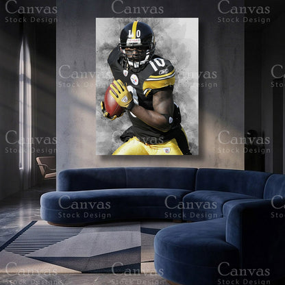 Santonio Holmes NFL canvas artwork