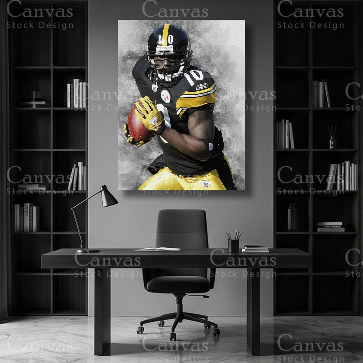 Santonio Holmes football player wall art