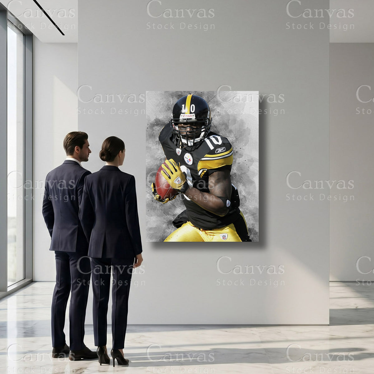 Santonio Holmes professional football sports artwork