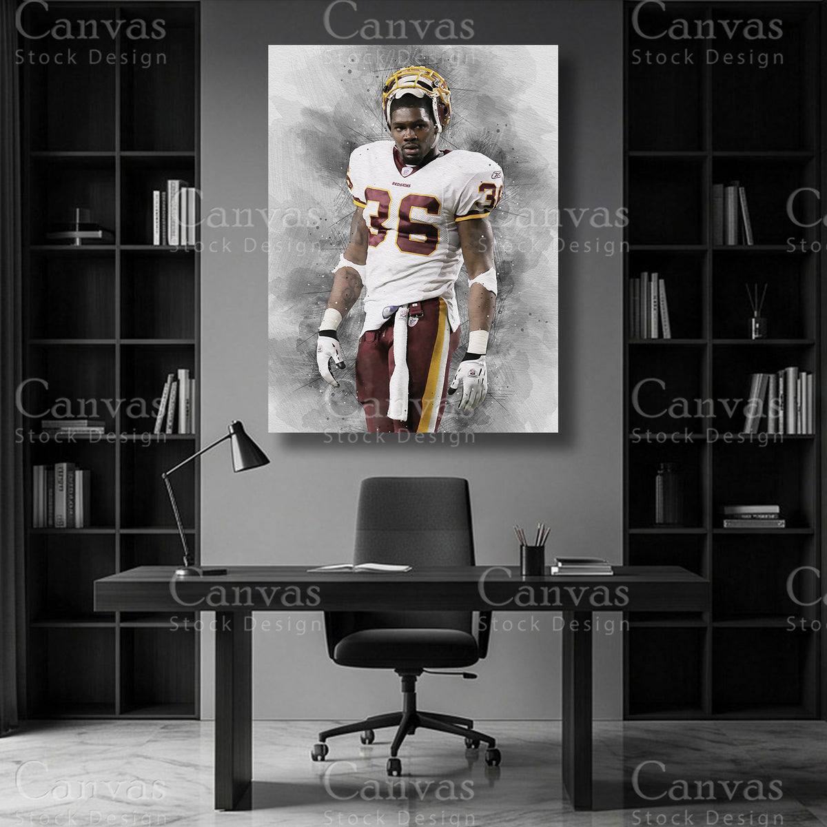 Sean Taylor football safety wall art