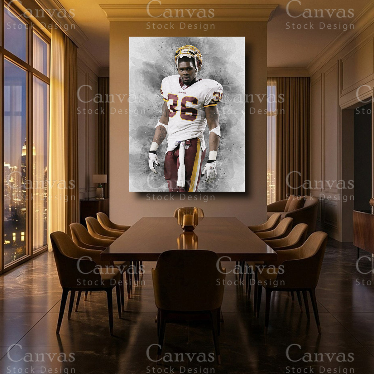 Sean Taylor luxury NFL wall decor