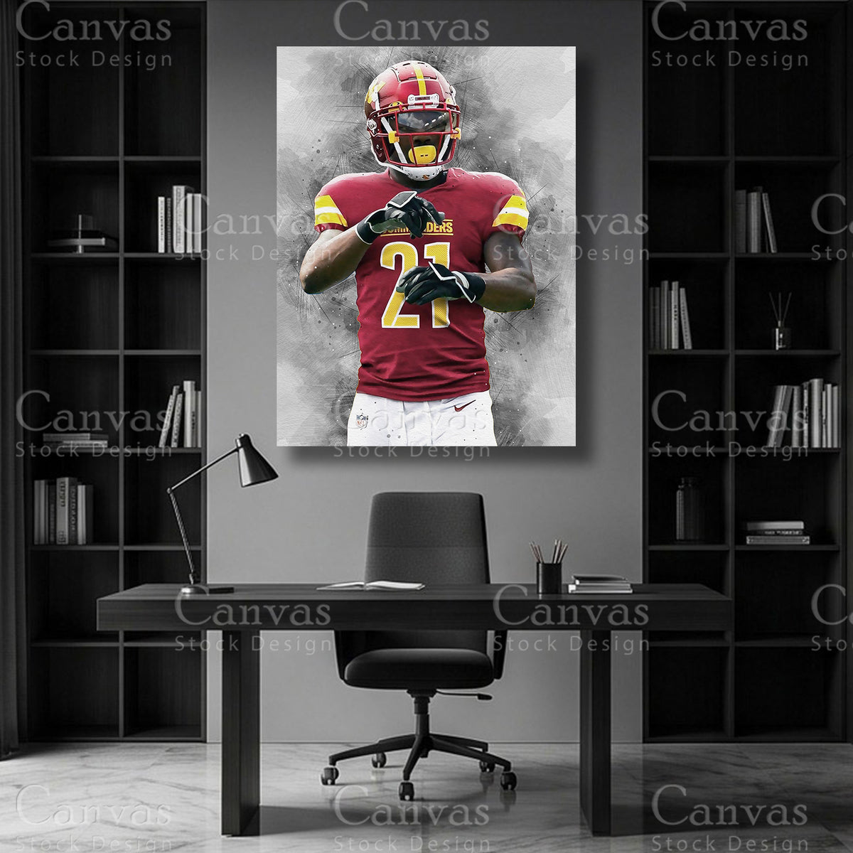 Sean Taylor football safety wall art