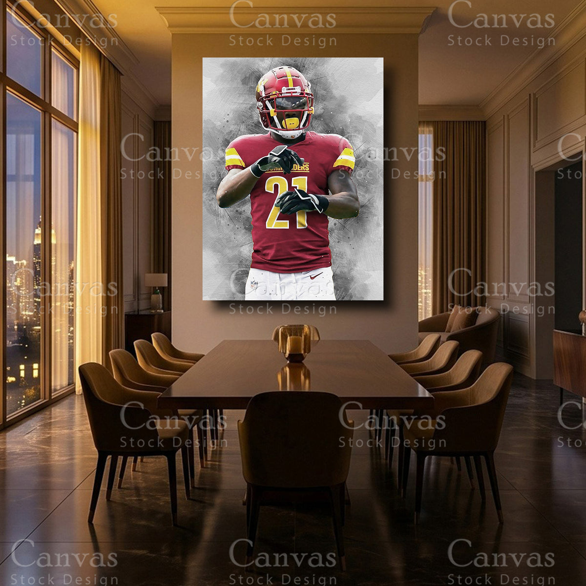 Sean Taylor luxury NFL wall decor