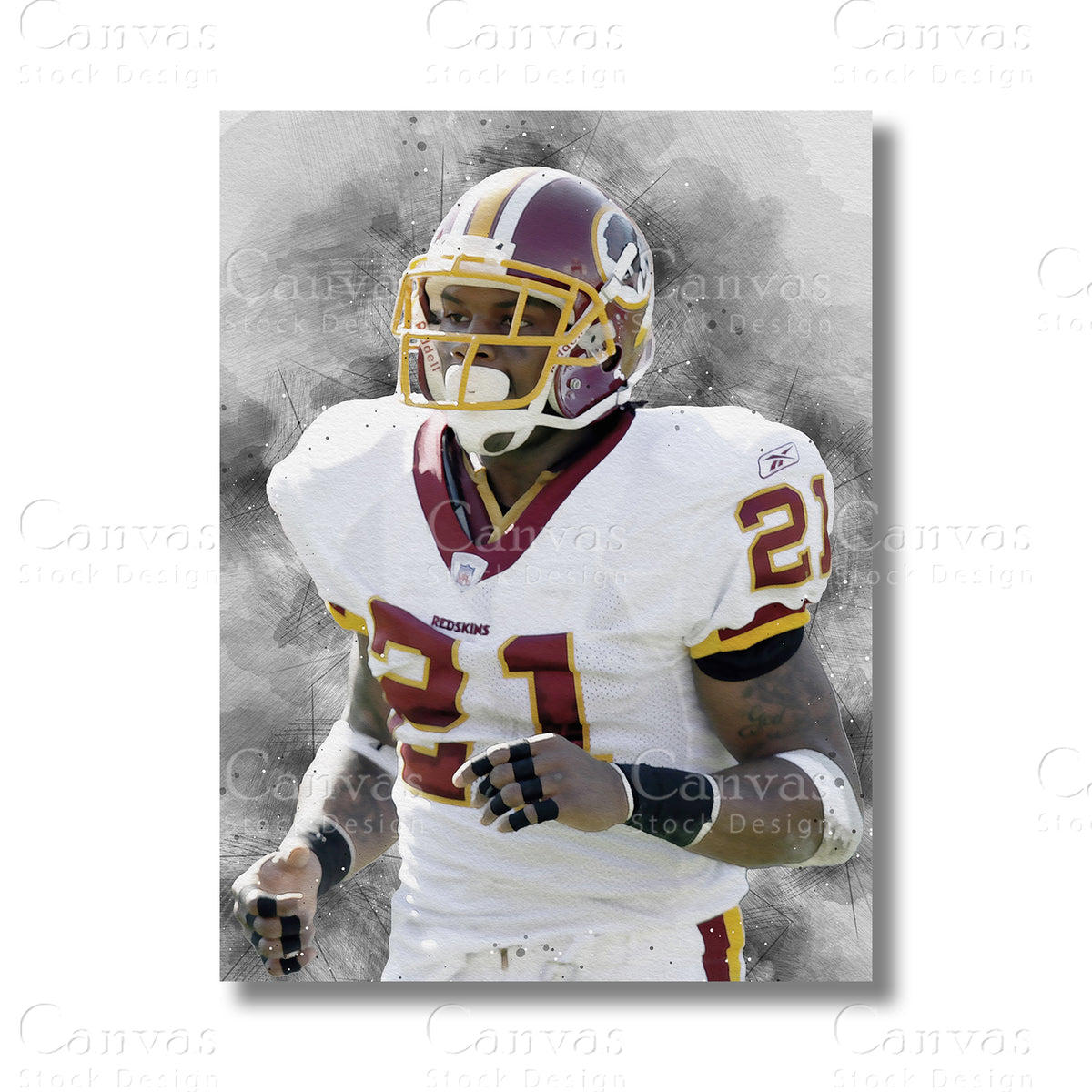Sean Taylor Premier NFL Canvas Wall Art