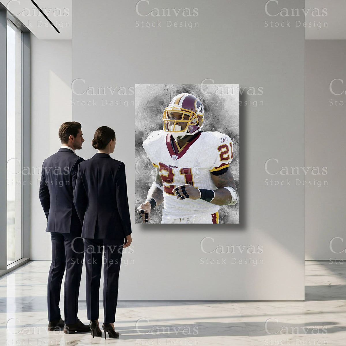 Sean Taylor professional football sports wall art