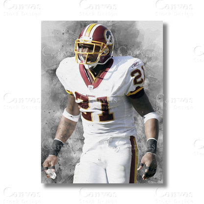 Sean Taylor Signature Safety Canvas Wall Art