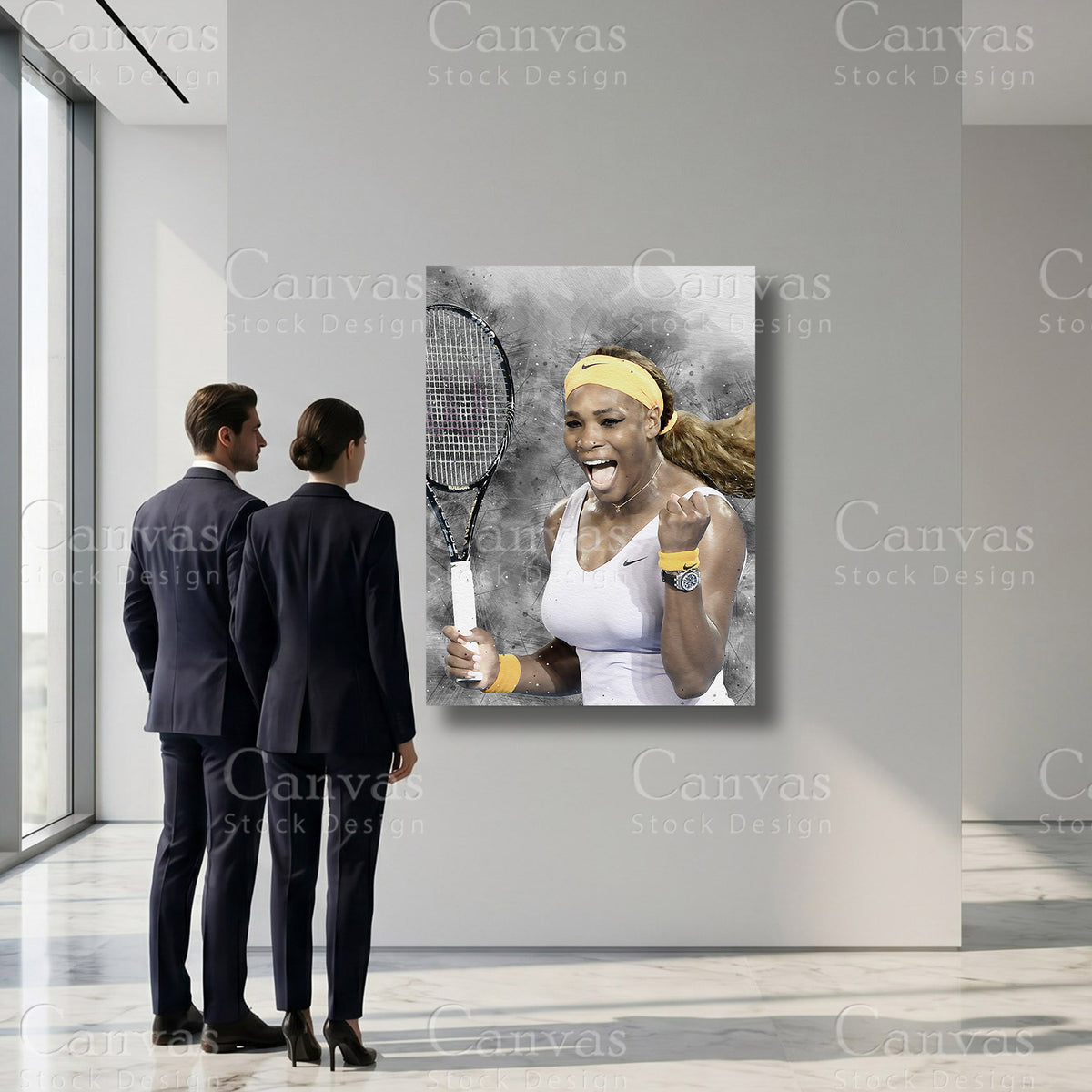 Serena Williams Tennis Sports Artwork