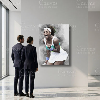 Serena Williams Premium Tennis Sports Artwork