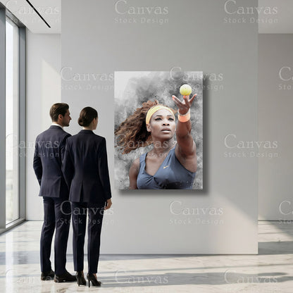 Serena Williams tennis sports artwork