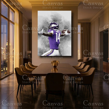 Stefon Diggs luxury NFL wall decor