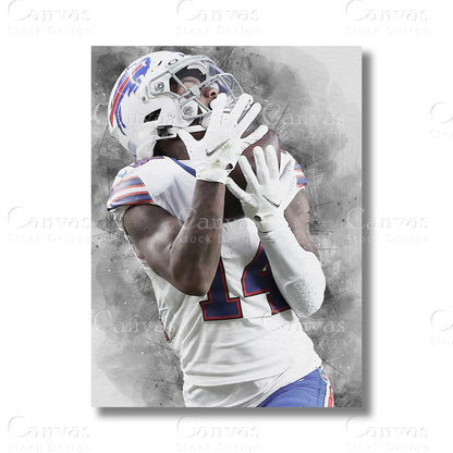 Stefon Diggs Signature NFL Canvas Wall Art