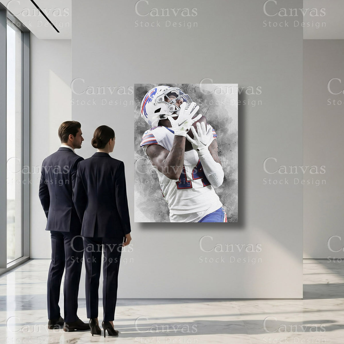 Stefon Diggs NFL sports wall art