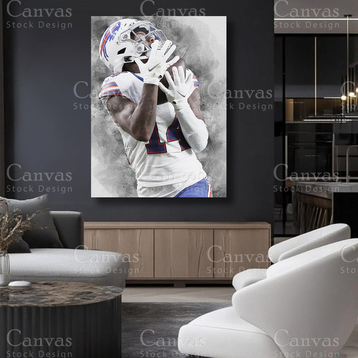 Stefon Diggs statement NFL artwork