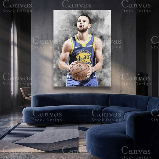 Stephen Curry premium NBA wall art