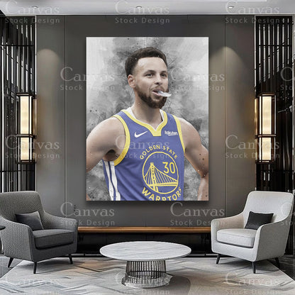 Stephen Curry NBA canvas wall art