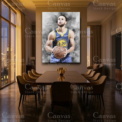 Stephen Curry luxury canvas sports art