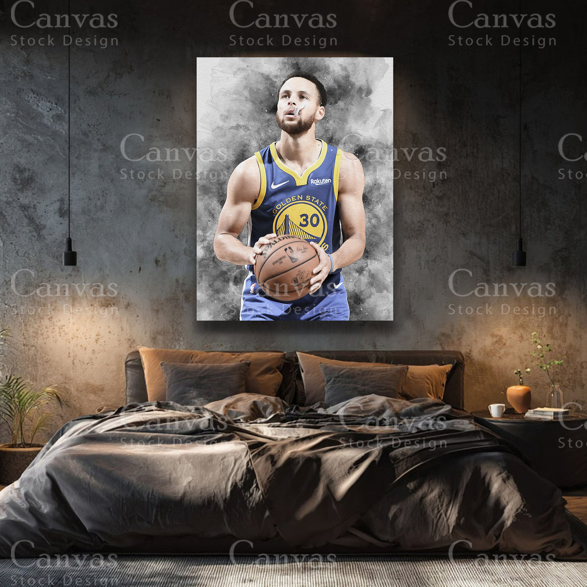 Stephen Curry premium basketball wall decor