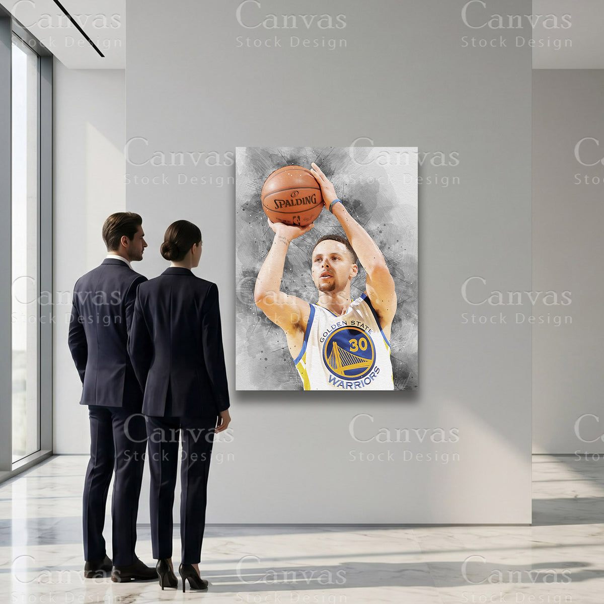 Stephen Curry sports canvas artwork for modern interiors