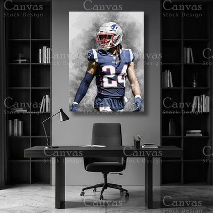 Stephon Gilmore football player wall art