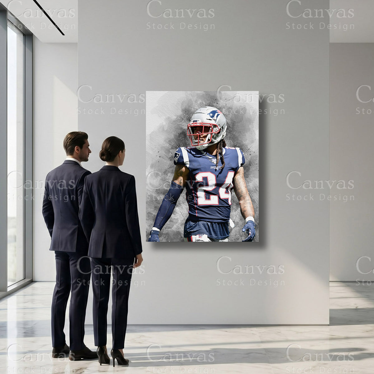 Stephon Gilmore premium NFL sports wall art