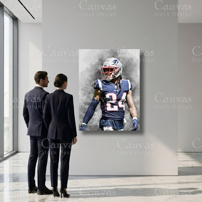 Stephon Gilmore premium NFL sports wall art