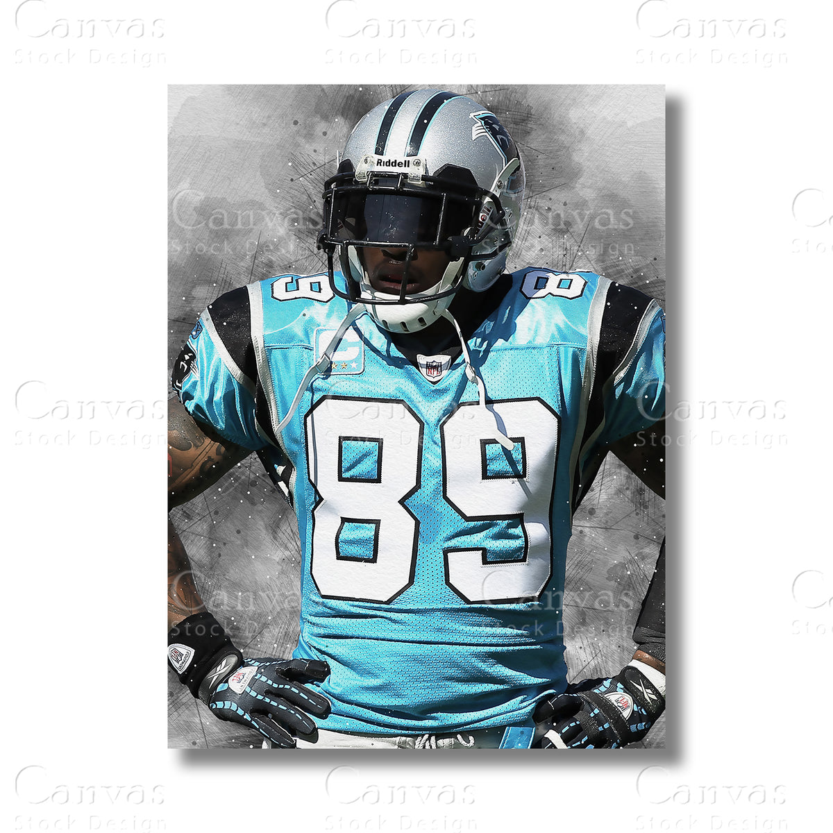 Steve Smith Iconic Football Canvas Wall Art