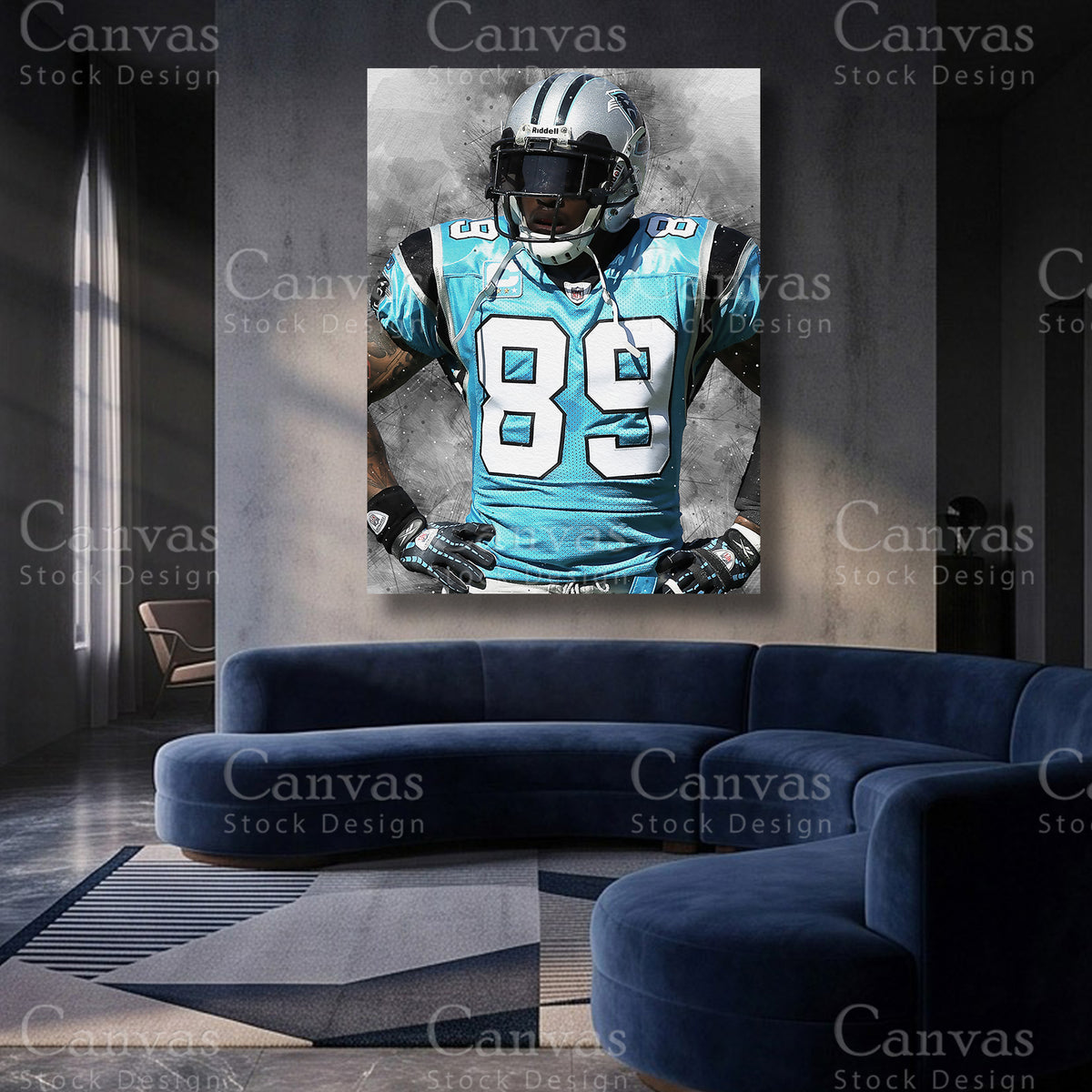 Steve Smith NFL canvas artwork