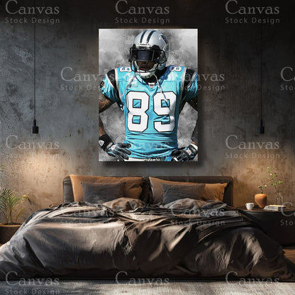 Steve Smith premium canvas with black floating frame