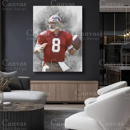 Steve Young statement football artwork