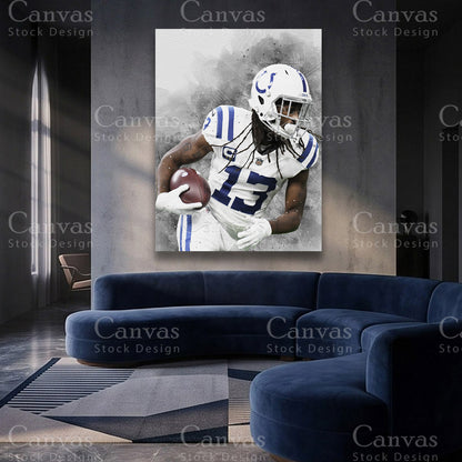 TY Hilton NFL football canvas artwork