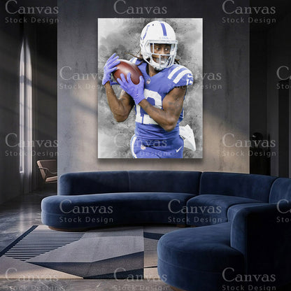 TY Hilton football canvas artwork