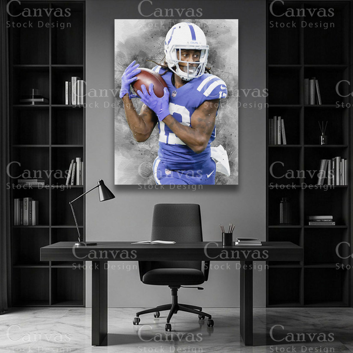 TY Hilton premium NFL wall art