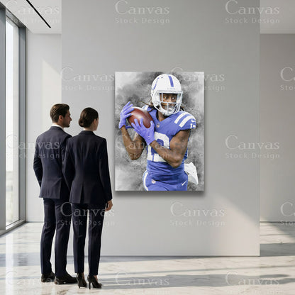 TY Hilton athlete wall art for sophisticated interiors