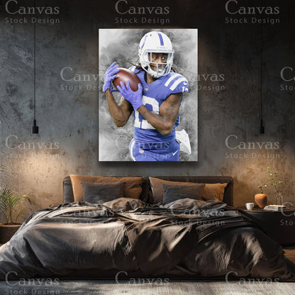 TY Hilton NFL sports artwork for contemporary interiors