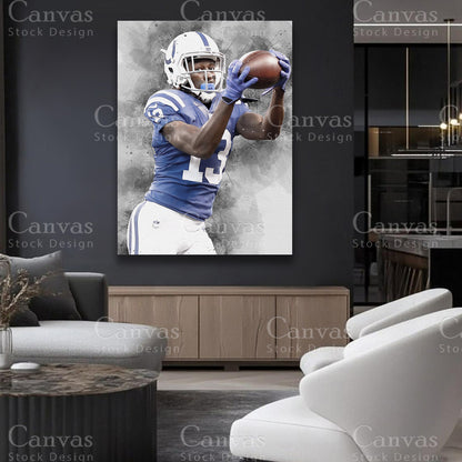 TY Hilton NFL sports canvas artwork