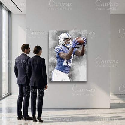 TY Hilton athlete artwork on premium canvas