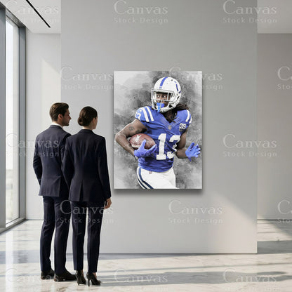 TY Hilton football artwork for sophisticated interiors