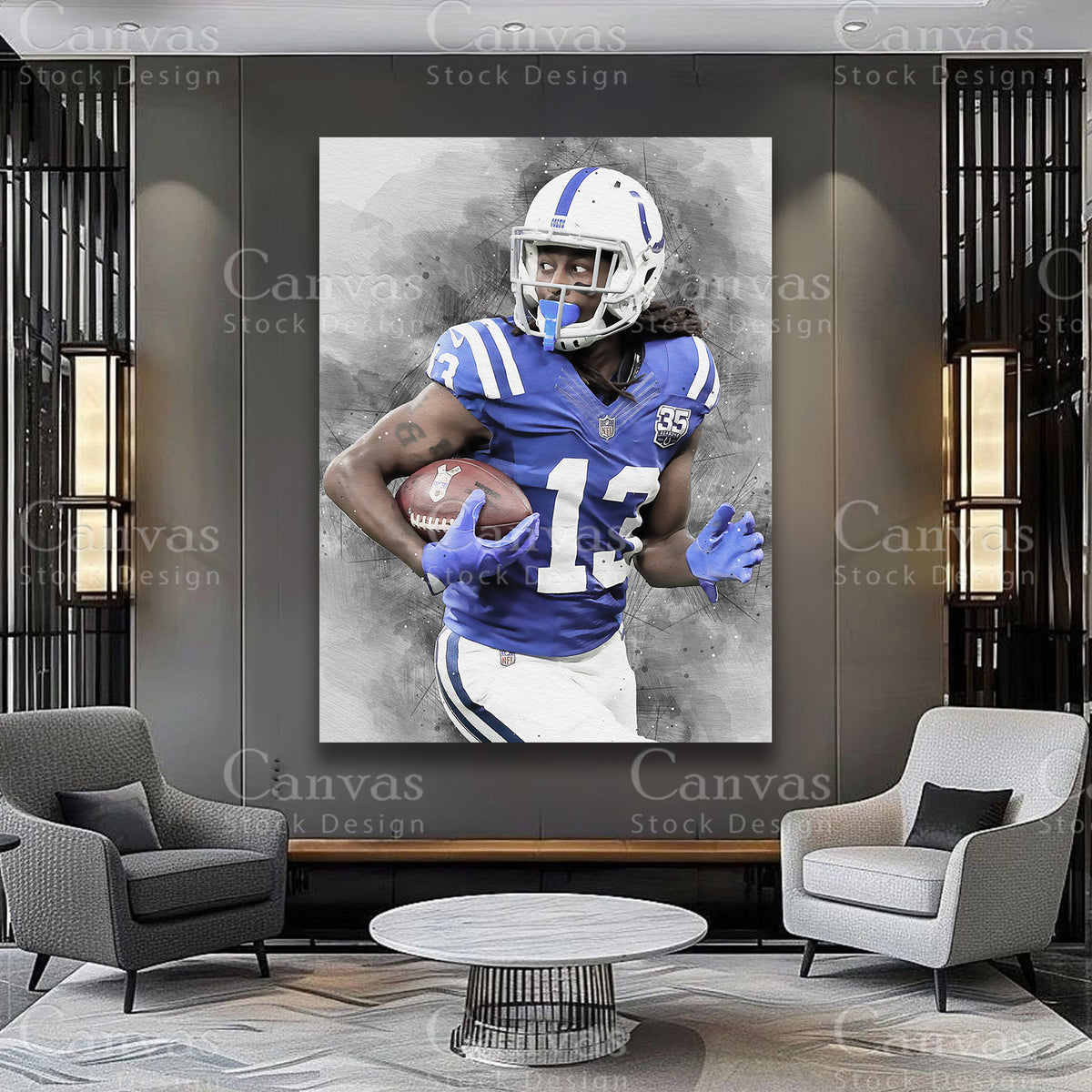 TY Hilton luxury sports wall art