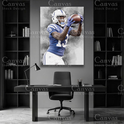 TY Hilton premium NFL wall artwork