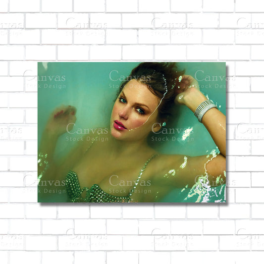 Taylor Swift Canvas Wall Art – Music Icon Poster Print