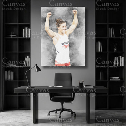 Tia-Clair Toomey CrossFit canvas wall art