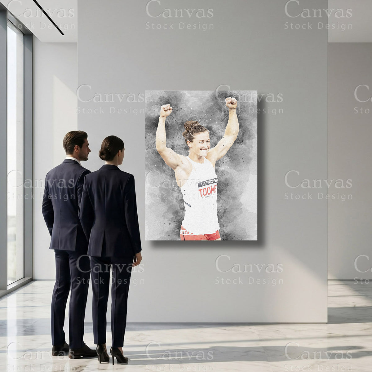 Tia-Clair Toomey sports canvas art for refined interiors