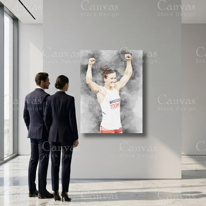 Tia-Clair Toomey sports canvas art for refined interiors