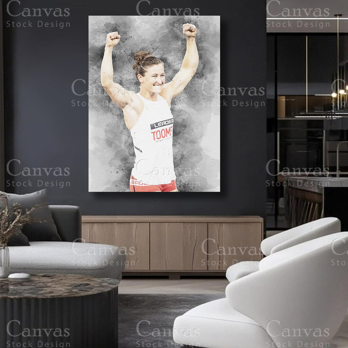 Tia-Clair Toomey athlete canvas artwork