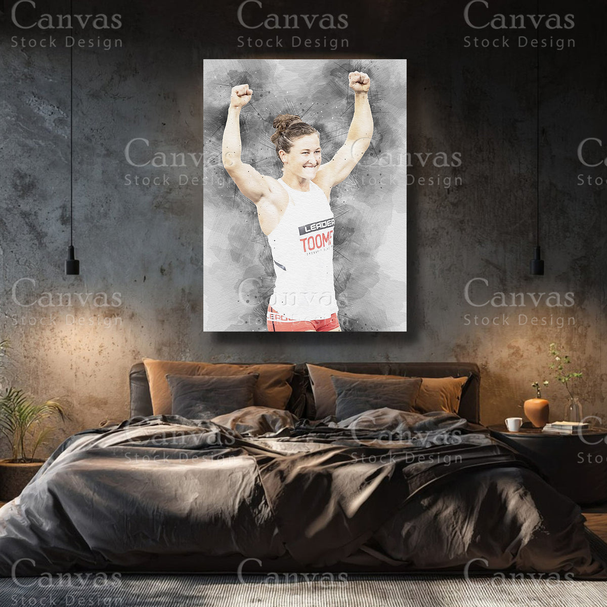 Tia-Clair Toomey luxury fitness canvas wall art