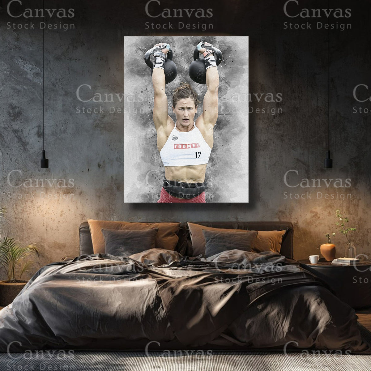 Tia-Clair Toomey Premium Fitness Canvas Wall Art