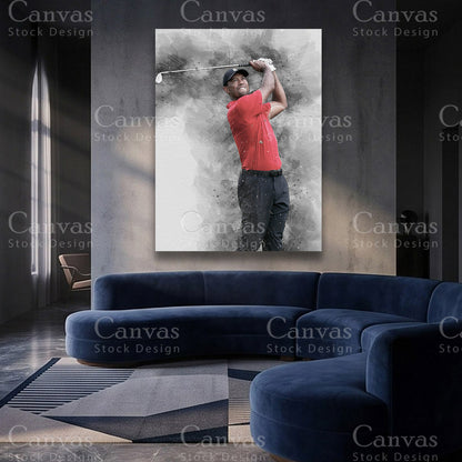 Tiger Woods luxury canvas art
