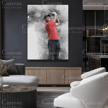 Tiger Woods premium sports wall artwork