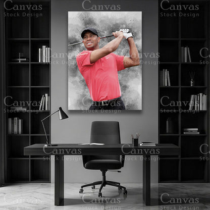 Tiger Woods golf wall decor