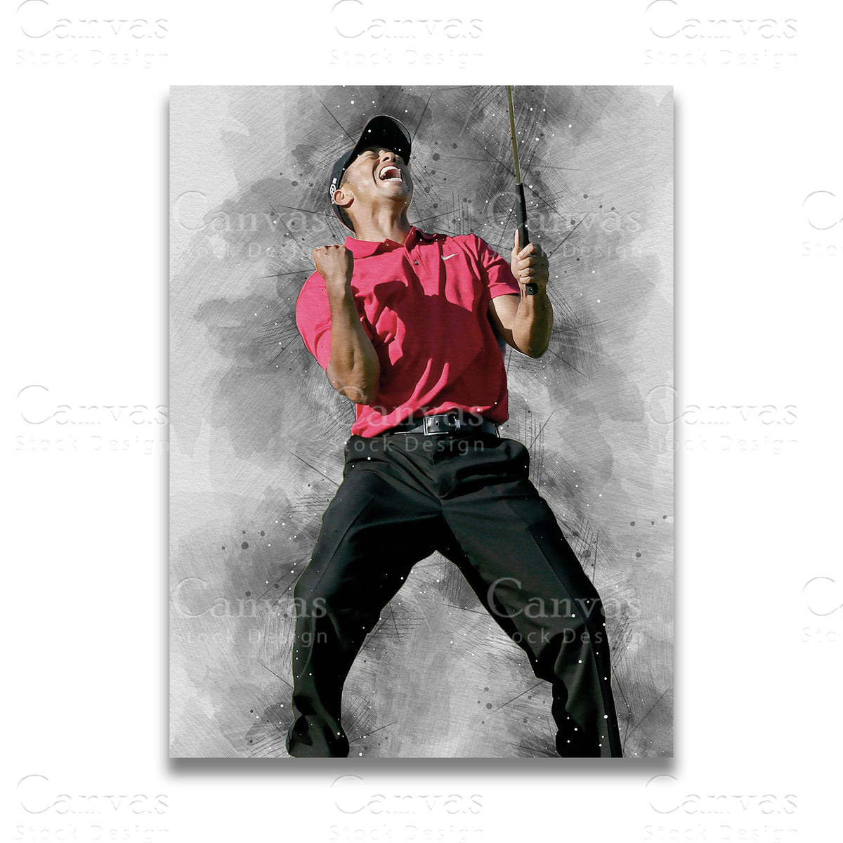 Tiger Woods Canvas Wall Art
